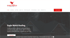Desktop Screenshot of eaglewatchroofing.com