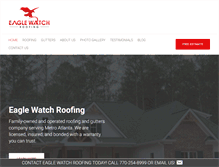 Tablet Screenshot of eaglewatchroofing.com